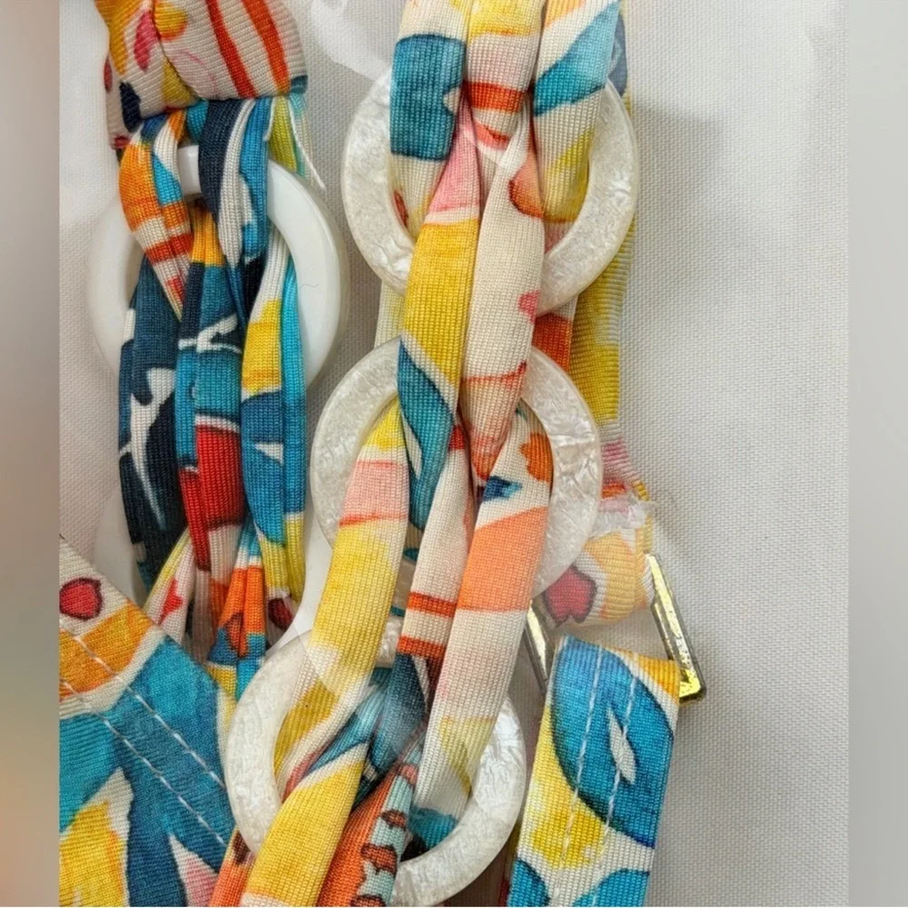 La Blanca Soliel Italian Mosaic Tile‎ Printed One Piece Swim Suit Large